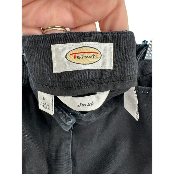 Talbots Capri Pants Stretch Womens Size 6 Embroidered Casual Travel Resort‎ - Picture 6 of 9